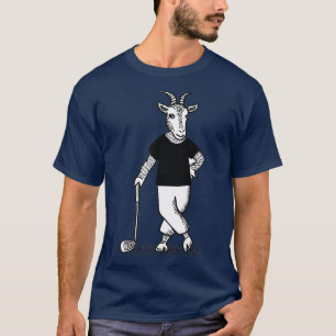 T-shirt Chèvre Jouer Golf Amusant Animal Golf Club La Chèv