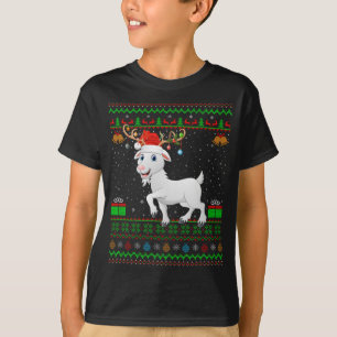 T-shirt Chèvre Lover Santa Chapeau Correspondant chèvre mo