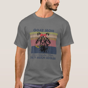 T-shirt Chèvre Maman Bandana Match Fête des Mères Vintage