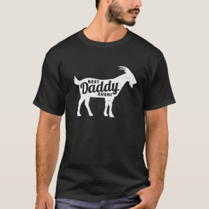 T-shirt Chèvre papa papa ferme Fête des pères de l'auve