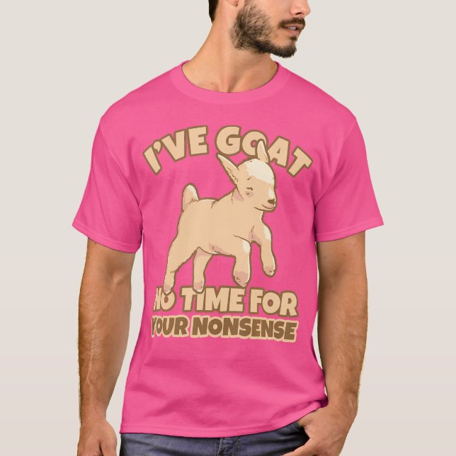 T-shirt Chèvre Pas De Temps Pour Votre Humour De Chèvre Dr (Devant)