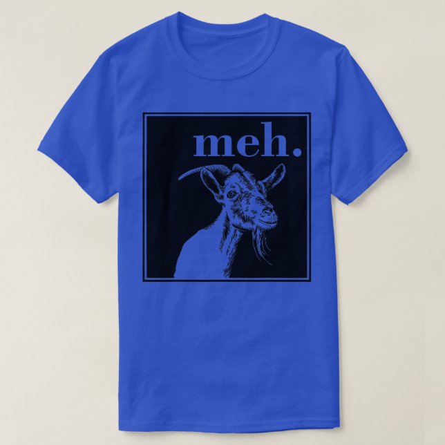 T-shirt Chèvre Tee - shirts Crâne animal crâne Meh Chèvre  (Design devant)