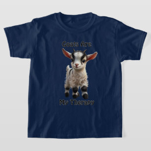 T-shirt Chevreau à la fourrure duveteuse et à l'expression