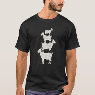 T-shirt Chèvres empilées sur l'autre animal