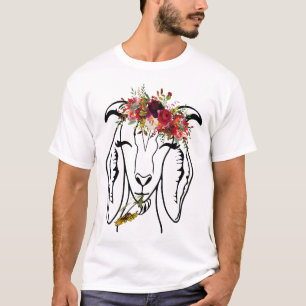 T-shirt Chèvres Floral Bandana Headband - Animal de ferme
