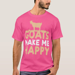 T-shirt Chèvres Me Rendre Heureux Amateur Animaux Animaux