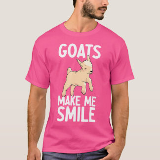 T-shirt Chèvres Me Rendre Sourire Chèvre Papa Propriétaire