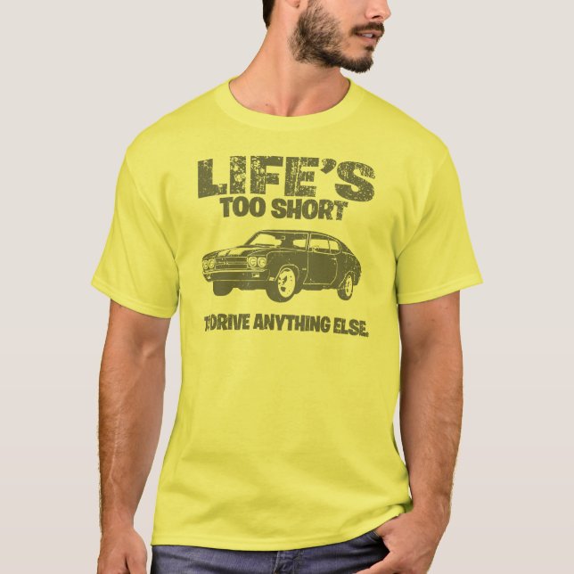 T-shirt Chevrolet 1970 Chevelle solides solubles 454 (Devant)