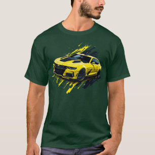 T-shirt Chevrolet Camaro de cinquième génération jaune