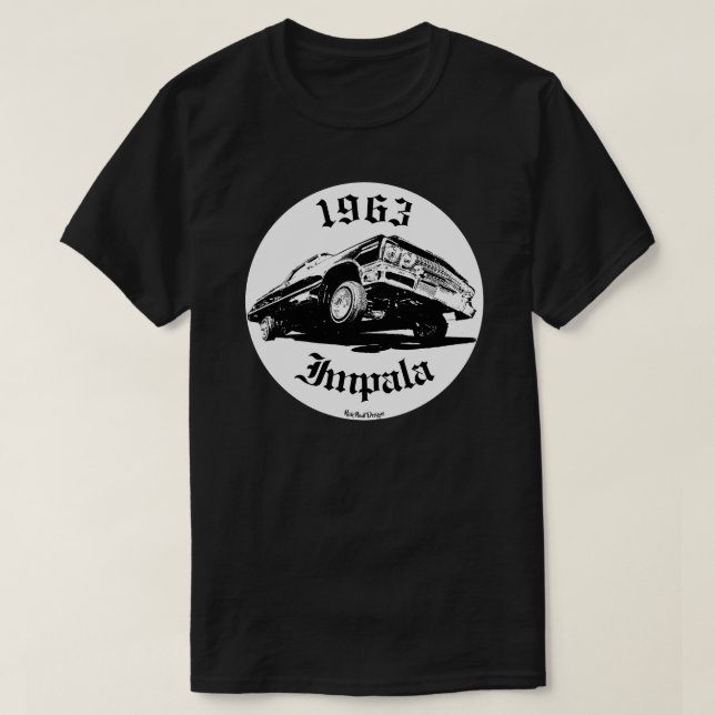 T-shirt Chevrolet Impala - Voiture Chevy Low Rider 1963 (Design devant)