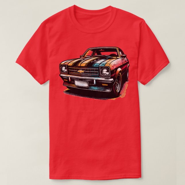 T-shirt Chevrolet Vega 10 (Design devant)