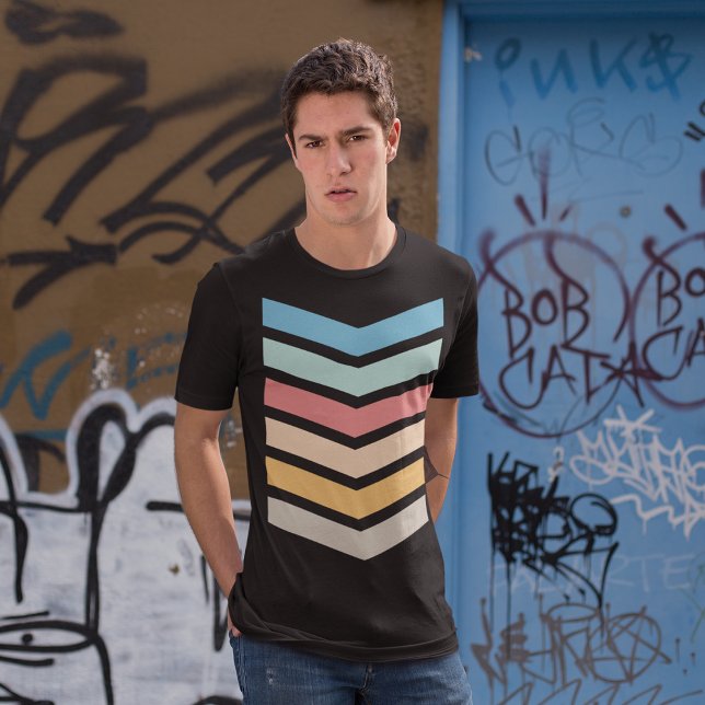 T-shirt Chevron Retro (Créateur téléchargé)