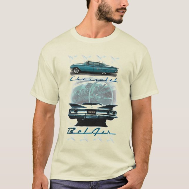 T-shirt Chevy Bel Air de tee - shirt 1960 (Devant)