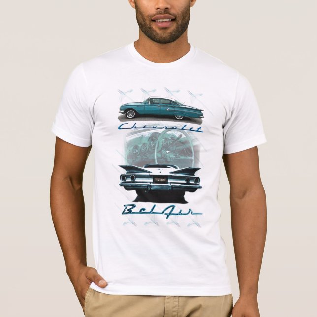 T-shirt Chevy Bel Air de tee - shirt 1960 (Devant)