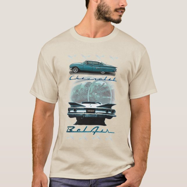 T-shirt Chevy Bel Air de tee - shirt 1960 (Devant)
