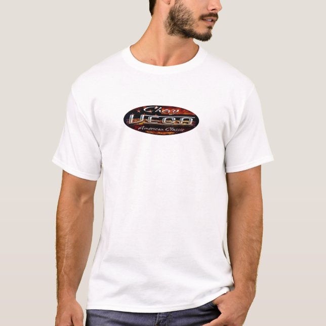 T-shirt Chevy Vega - classique américain d'emblème ovale (Devant)