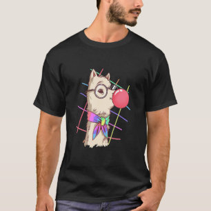 T-shirt Chewing-gum à bulles Lama drôle Alpaga Lamas  Enfa