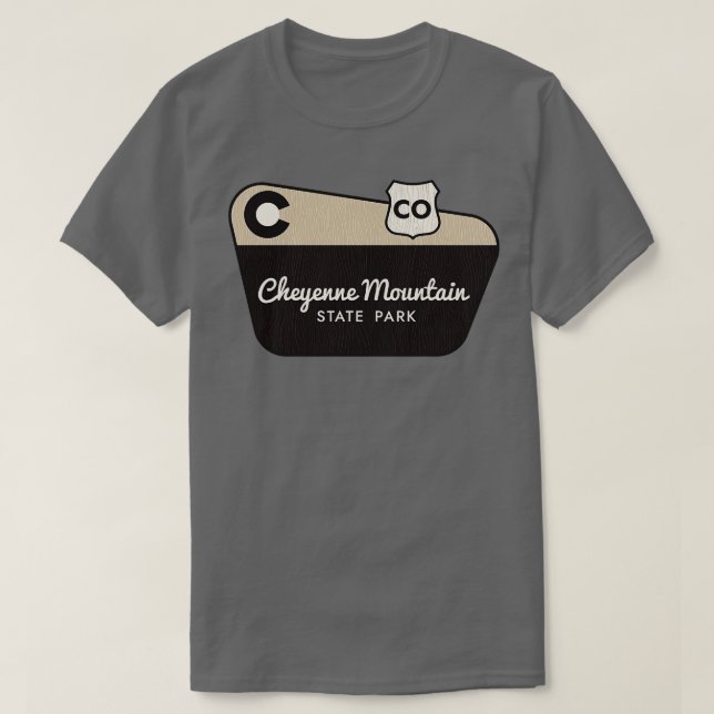 T-shirt Cheyenne Mountain State Park Affiche de bienvenue  (Design devant)