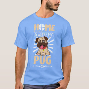 T-shirt Chez moi, mon Carlin est Carlin