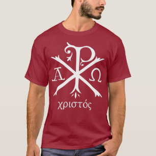 T-shirt Chi Rho Jésus Christ Monogramme ancien chrétien