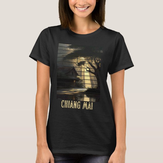 T-shirt Chiang Mai Thailand Backpacking and Digital Nomad  (Devant)