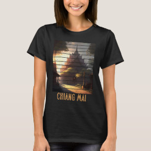 T-shirt Chiang Mai Thaïlande, Randonnée et Nomade Numériqu