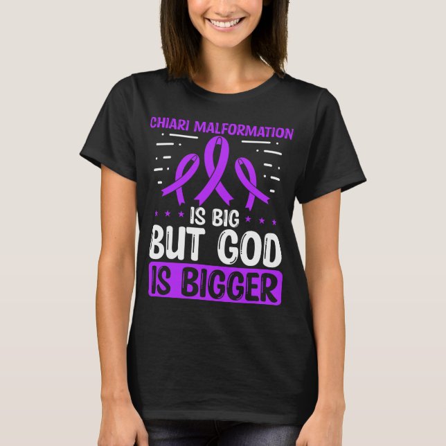T-shirt Chiari Malformation Sensibilisation Dieu Chiari Ru (Devant)