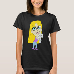 T-shirt Chibi avec un chiot