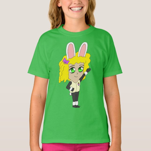 T-shirt chibi bunnygirl (Devant)
