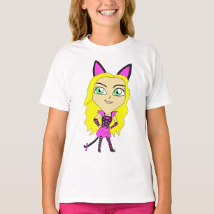 T-shirt chibi catgirl
