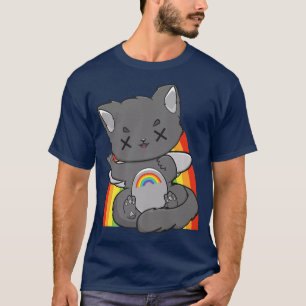 T-shirt Chibi Chat Fairy Kei Yume Kawaii Anime Feline Hara