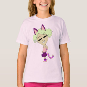 T-shirt chibi chatte fille  