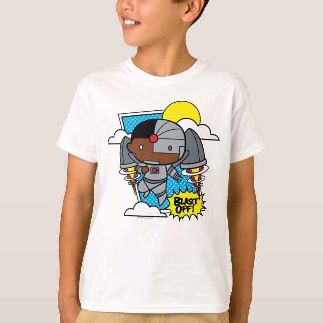 T-shirt Chibi Cyborg S'Est Éteint ! (Devant)
