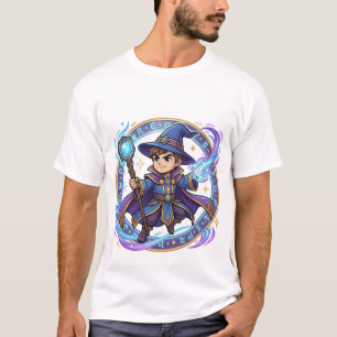 T-shirt Chibi Galaxy Wizard Way of Magic Kanji 