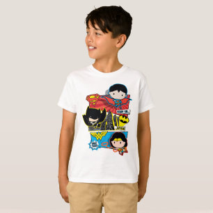 T-shirt Chibi Héros Prêts À L'Action !