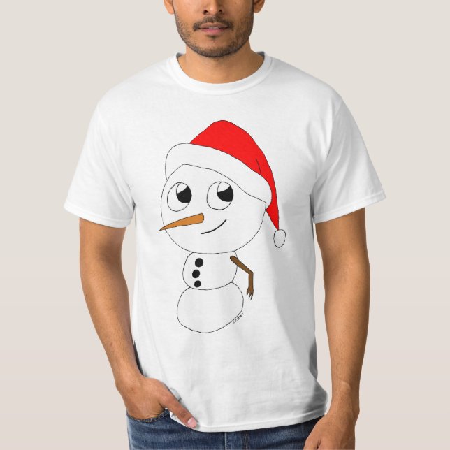 T-shirt chibi snowman (Devant)
