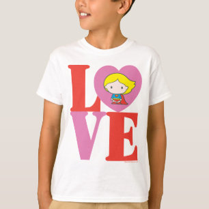 T-shirt Chibi Supergirl LOVE