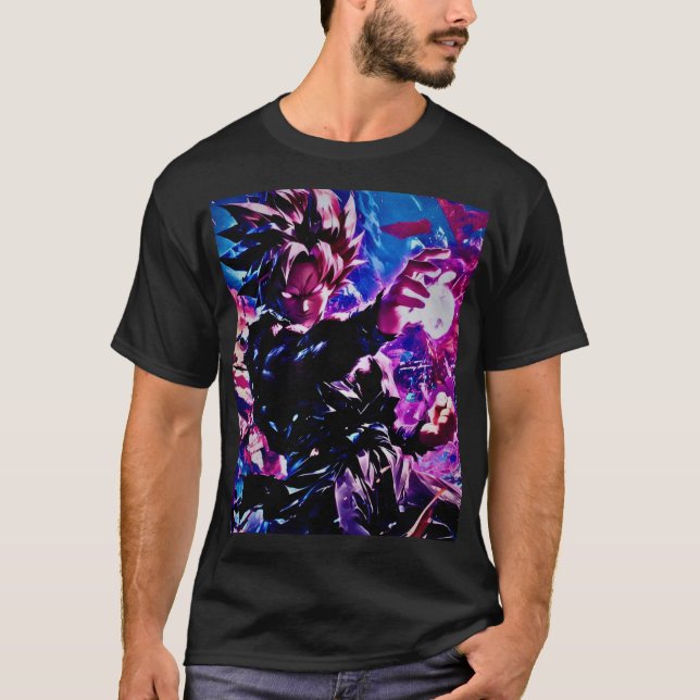 T-shirt "Chic Anime Print Tee : Vibrant Art Edition" (Devant)