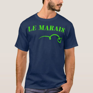 T-shirt Chic Cute Le Marais Coeur Paris France Voisinage