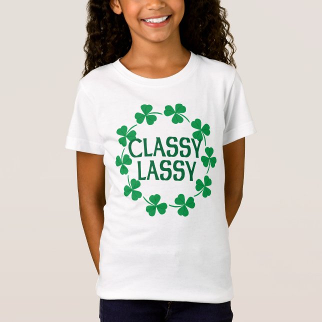 T-shirt chic de shamrocks de Lassy (Devant)