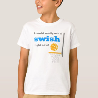 T-shirt chic d'enfants de basket-ball