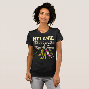 T-SHIRT CHIC GOLD 50E ANNIVERSAIRE DIVA PERSONNALISÉ TSHIR