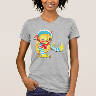 T-shirt Chic Pâques mignon sur T shirt gris