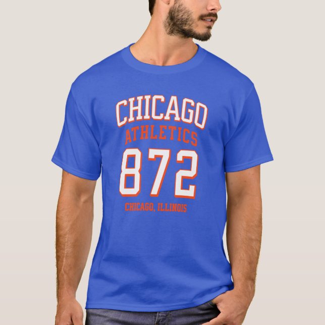 T-shirt Chicago Athletics 872 Chicago3 (Devant)
