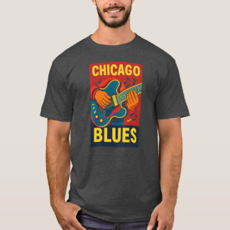 T-shirt Chicago Blues