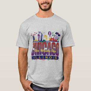 T-shirt Chicago Confetti