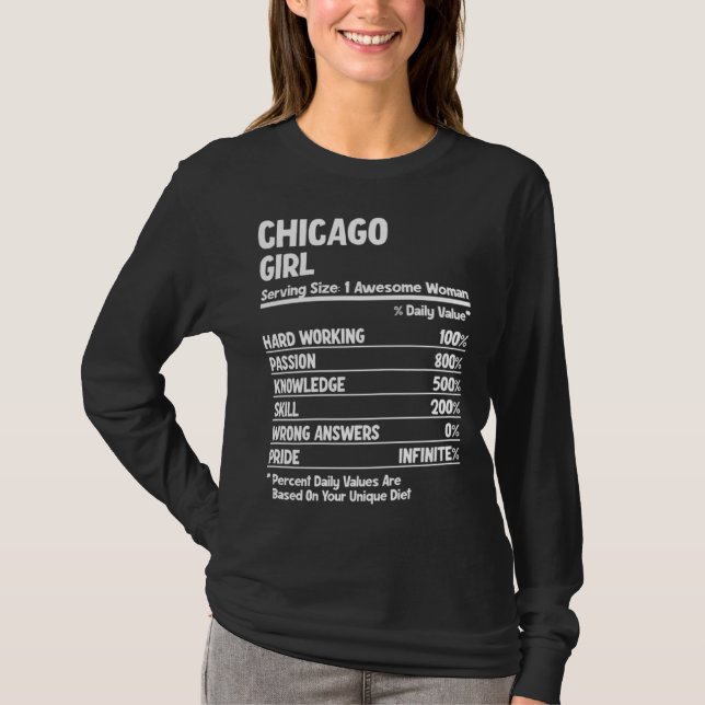 T-shirt Chicago Girl (Devant)