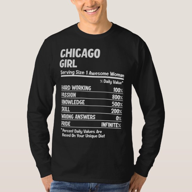T-shirt Chicago Girl (Devant)