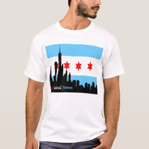 T-shirt Chicago : Horizon né et pour toujours augmenté