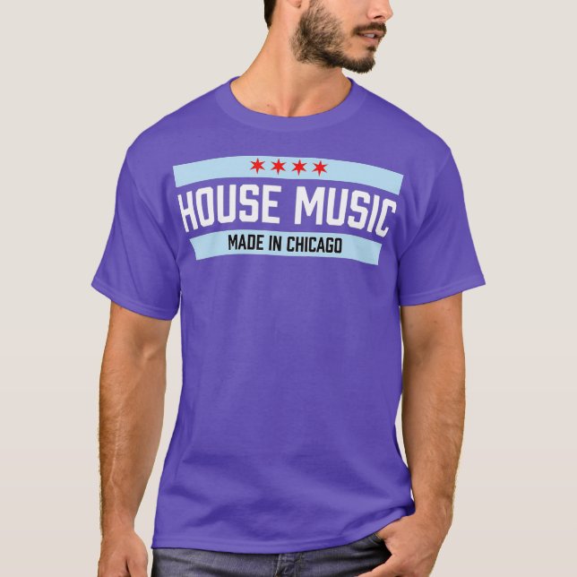 T-shirt Chicago House Music Dance Disco DJ Cadeau (Devant)
